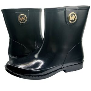 MICHAEL KORS Rain Boots Black Size 8